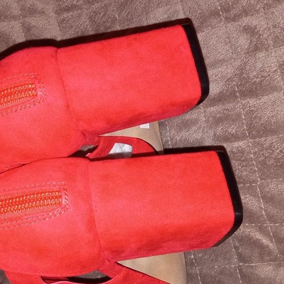 **NWT** TORRID RED PLATFORM DORSAY SIZE 7W - Picture 8 of 13